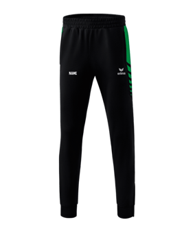 Erima SIX WINGS Trainingshose Schwarz Grün