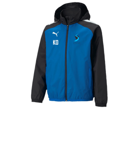 PUMA teamLIGA Allwetterjacke Kids Blau F02