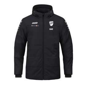 JAKO Team Coach Kapuzenjacke Schwarz F800