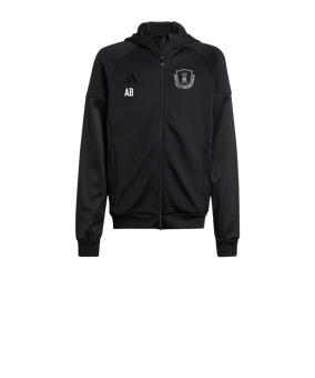 adidas Tiro 25 Travel Kapuzenjacke Kids Schwarz