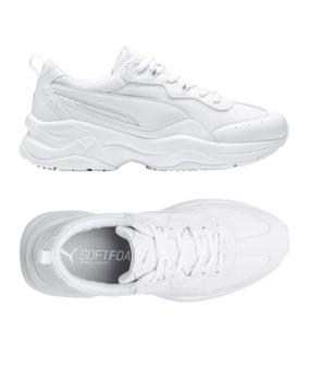 PUMA Cilia Sneaker Damen Weiss Grau F02 - weiss