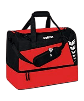 Erima Six Wings Sporttasche mit Bodenfach Gr.S Rot