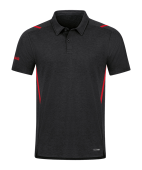 JAKO Challenge Polo Rot F502 - schwarz