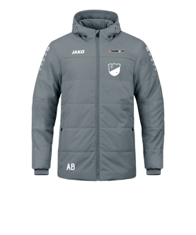 JAKO Team Coach Kapuzenjacke Grau F840