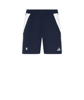 adidas Tiro 24 Baumwollshort Dunkelblau Weiss