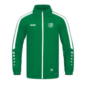 JAKO Power Allwetterjacke Grün Weiss F200