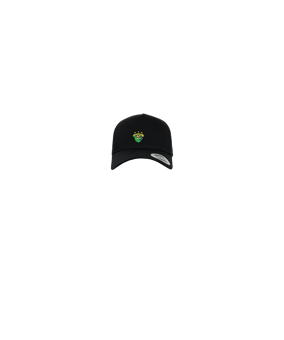Merch 5 Panel Curved Snapback Cap Grey