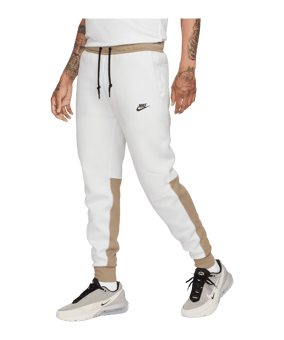 Nike Tech Fleece Joggingbroek Wit Groen F121 - wit