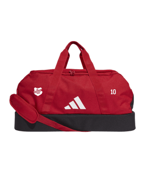 adidas Tiro League Duffel Bag Gr. M Rot Weiss