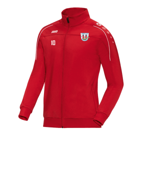JAKO Classico Polyesterjacke Rot Weiss F01