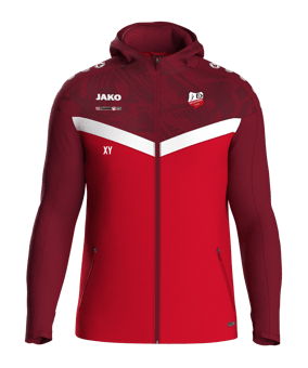 JAKO Iconic Kapuzenjacke Kids Rot F103