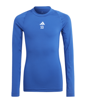 adidas Techfit Aeroready Shirt langarm Kids Blau