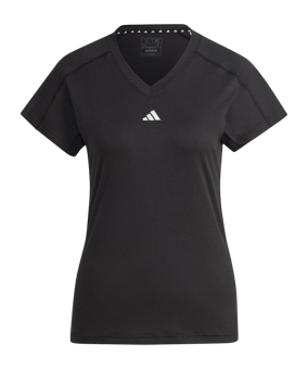 adidas AEROREADY Train Essentials Minimal Branding V-Neck Black - schwarz