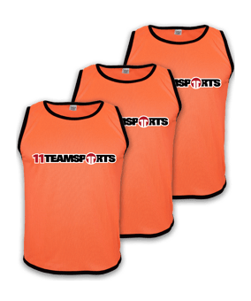 Cawila Leibchen 11teamsports 3er Set Orange | Kennzeichnungshemden - orange