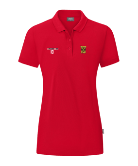 JAKO Organic Poloshirt Damen Rot F100