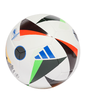 adidas Fussballliebe TRN Trainingsball EM 2024 Weiss Schwarz Blau - weiss
