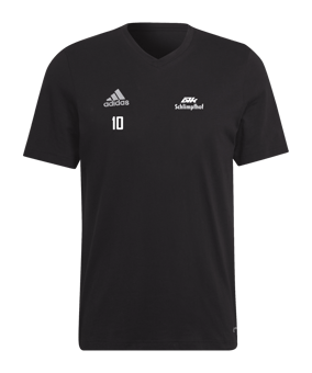adidas Entrada 22 T-Shirt Schwarz