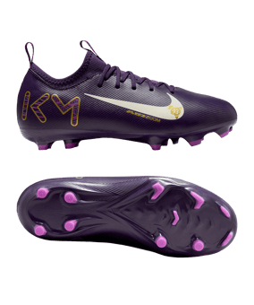 Nike Jr Air Zoom Mercurial Vapor XVI Academy FG/MG Kylian Mbappe Signature Kids Lila F500 - lila