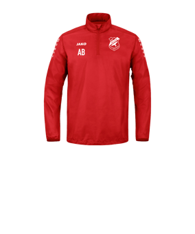 JAKO Team Rainzip Sweatshirt Kids Rot F100