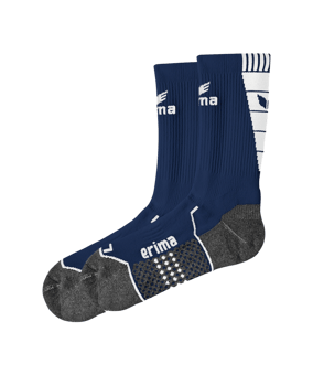 Erima Short Socks Trainingssocken Dunkelblau Weiss - blau