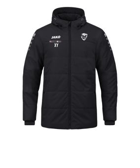 JAKO Team Coach Kapuzenjacke Schwarz F800