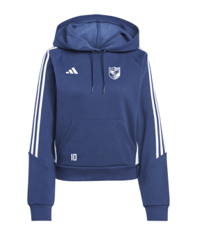 adidas Tiro 24 Hoody Damen Blau Weiss