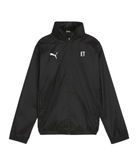 PUMA teamGOAL Allwetterjacke Kids Schwarz Weiss F03