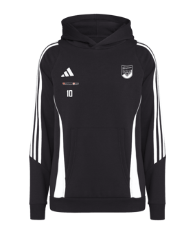 adidas Tiro 24 Hoody Kids Schwarz Weiss