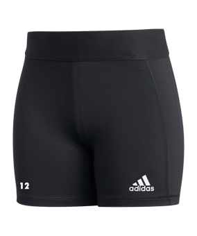 adidas Techfit Volleyball Short Schwarz Weiss