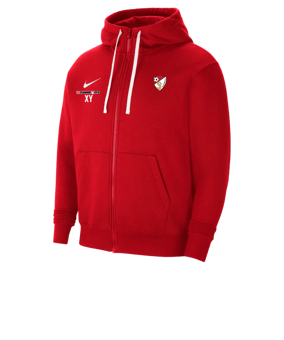 Nike Park 20 Fleece Kapuzenjacke Rot Weiss F657