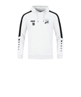 JAKO Power Hoody Kids Weiss Schwarz F000