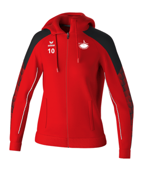 Erima Evo Star Kapuzenjacke Damen Rot