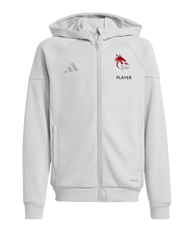 adidas Tiro 25 Travel Kapuzenjacke Kids Grau