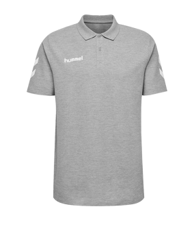 Hummel Cotton Poloshirt Grau F2006 - grau