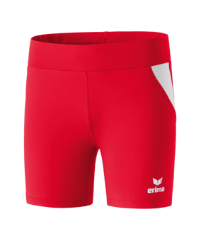 Erima Short Tight Damen Rot Weiss - rot