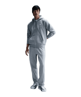 Nike Club Fleece Jas met capuchon Grijs K063 - grijs