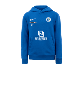 Nike Park 20 Fleece Hoody Kids Blau Weiss F463