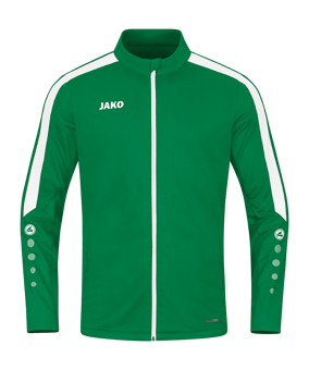 JAKO Power Polyesterjacke Kids Grün Weiss F200