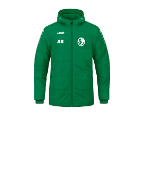 JAKO Team Coach Kapuzenjacke Kids Grün F200