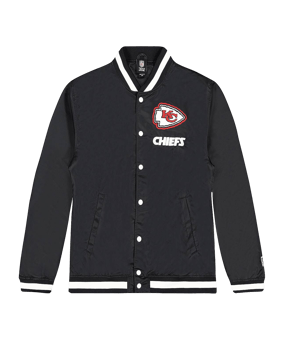 New Era Kansas City Chiefs Varsity Jacke Schwarz - schwarz