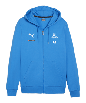 PUMA teamGOAL Casuals Kapuzenjacke Blau F02