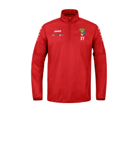 JAKO Team Rainzip Sweatshirt Kids Rot F100