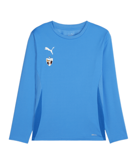 PUMA teamGOAL Maillot Manga larga Niños  Azul Blanco F02