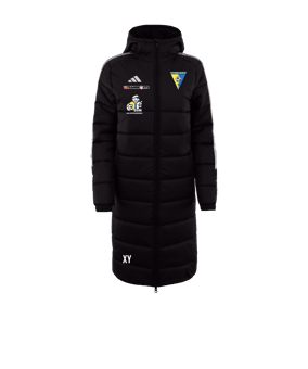 adidas Tiro 24 Long Coachjacke Schwarz Weiss