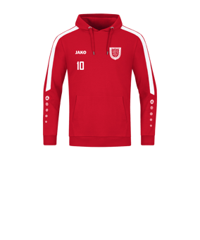 JAKO Power Hoody Kids Rot Weiss F100
