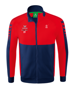 Erima Six Wings Trainingsjacke Kids Blau Rot