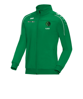 JAKO Classico Polyesterjacke Grün Weiss F06