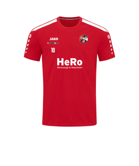 JAKO Power T-Shirt Rot Weiss F100