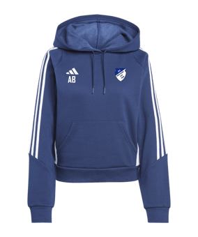 adidas Tiro 24 Hoody Damen Blau Weiss