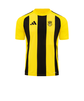 adidas Striped 24 Trikot Gelb Schwarz
